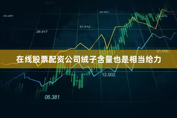 在线股票配资公司绒子含量也是相当给力